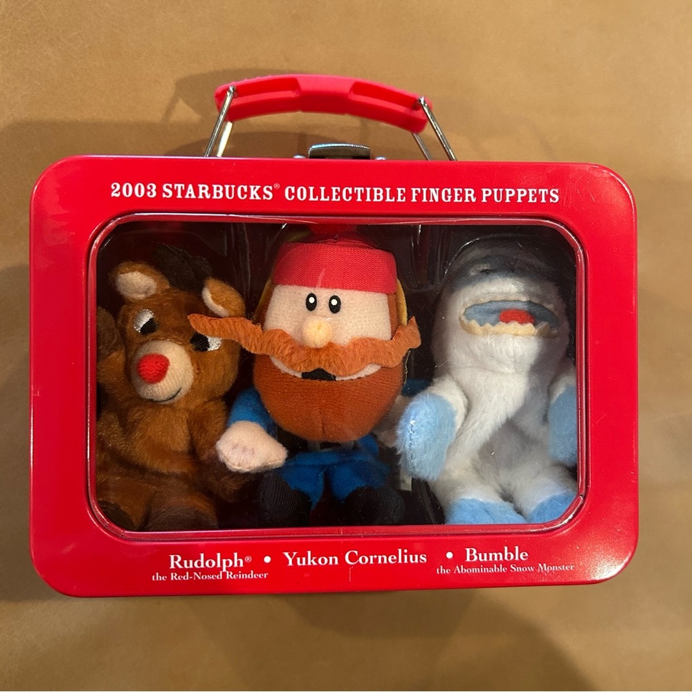 Starbucks 2003 Rudolph Collectible Finger Puppets Set